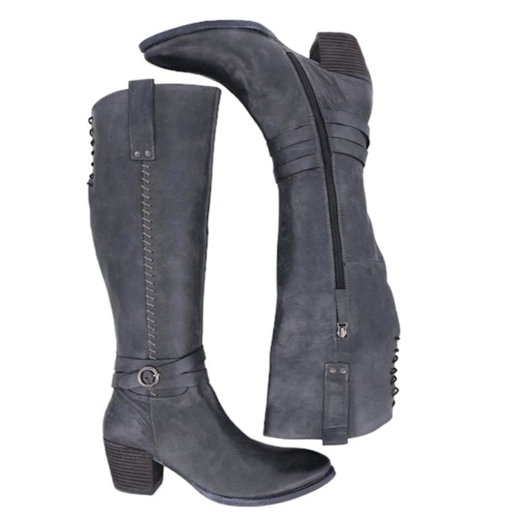 Roan by BedStu Garner Gray Leather Riding Boots Size 7 - Picture 15 of 15